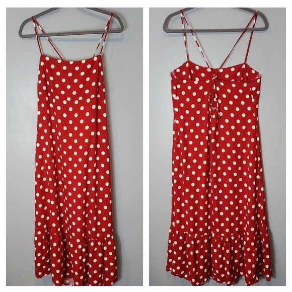 a new day Dresses & Skirts - A New Day red polka dot maxi dress sundress Minnie disneybound Women Size 2X